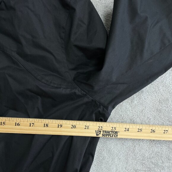 Hunter Ladies' L Black Water Resistant Hooded Cotton Smock Rain Jacket M0787 - Picture 6 of 11